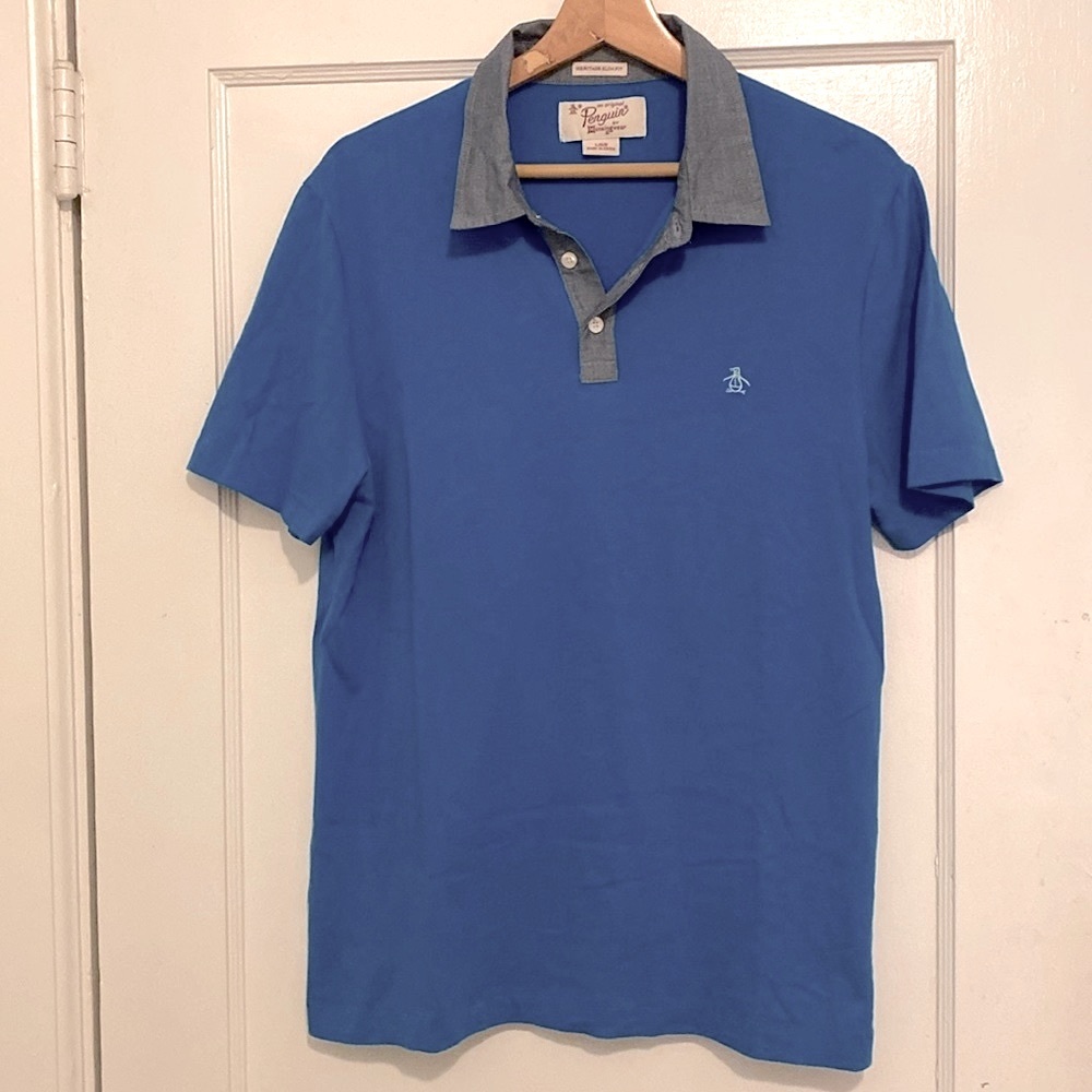Original penguin heritage slim short sleeve polo